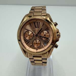 Michael Kors Bradshaw MK5799 Rose Gold-Tone Stainless Steel Chronograph Watch